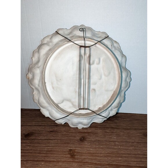 Antique Wall Plate Josef Strnact Mitterberg 12" Austrian Pottery 3/62 - Picture 4 of 7